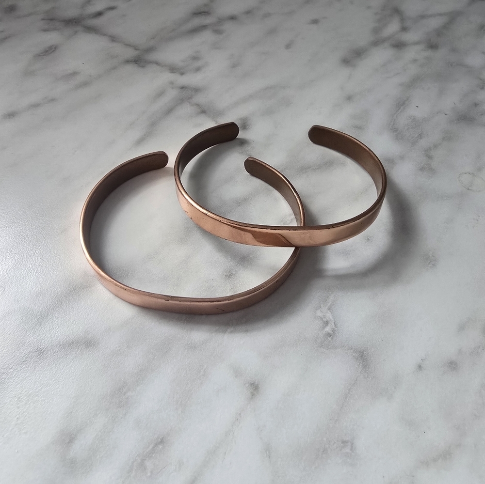 Sabona Of London Vintage Copper Cuff Bracelets
